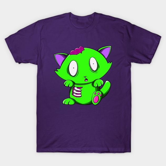 Zombie kitty T-Shirt by MumsMerch